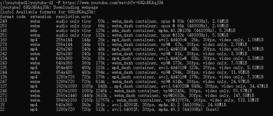 youtube-dl windows10下载教程