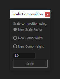 下载的AE模板更改合成尺寸而不改变位置变得错乱