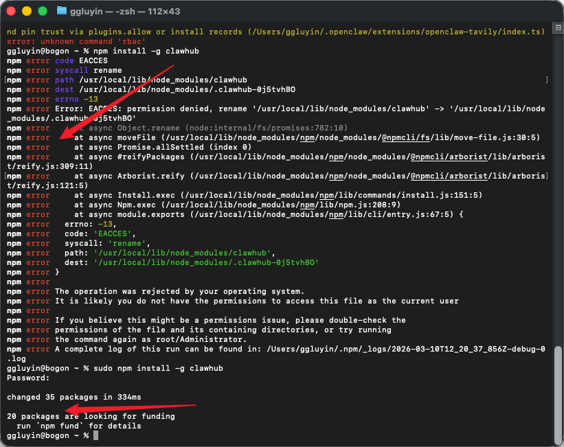 openclaw安装运行